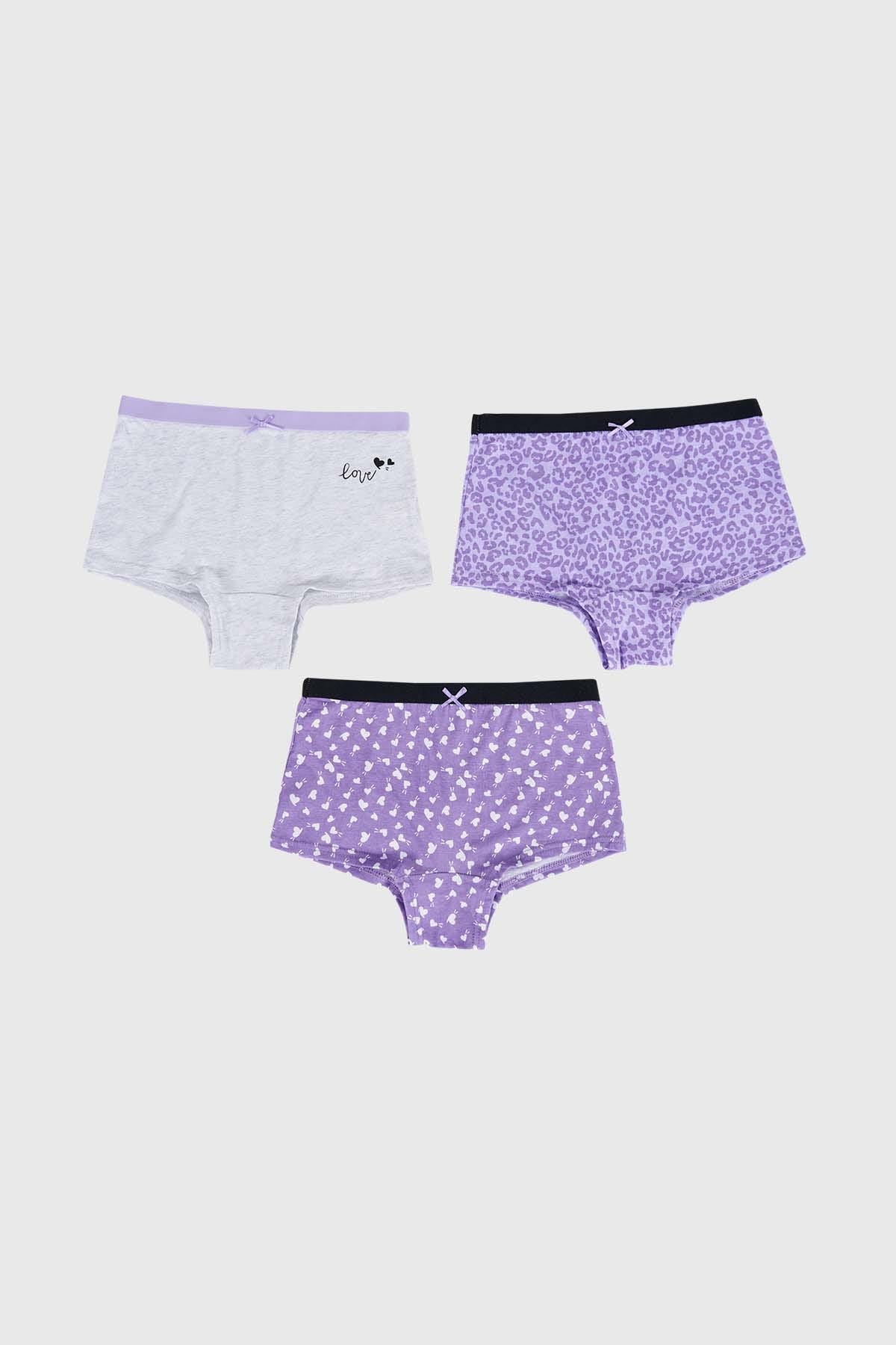 Calzón Niña Tripack Lila