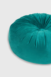 Cojín Velvet Redondo Esmeralda
