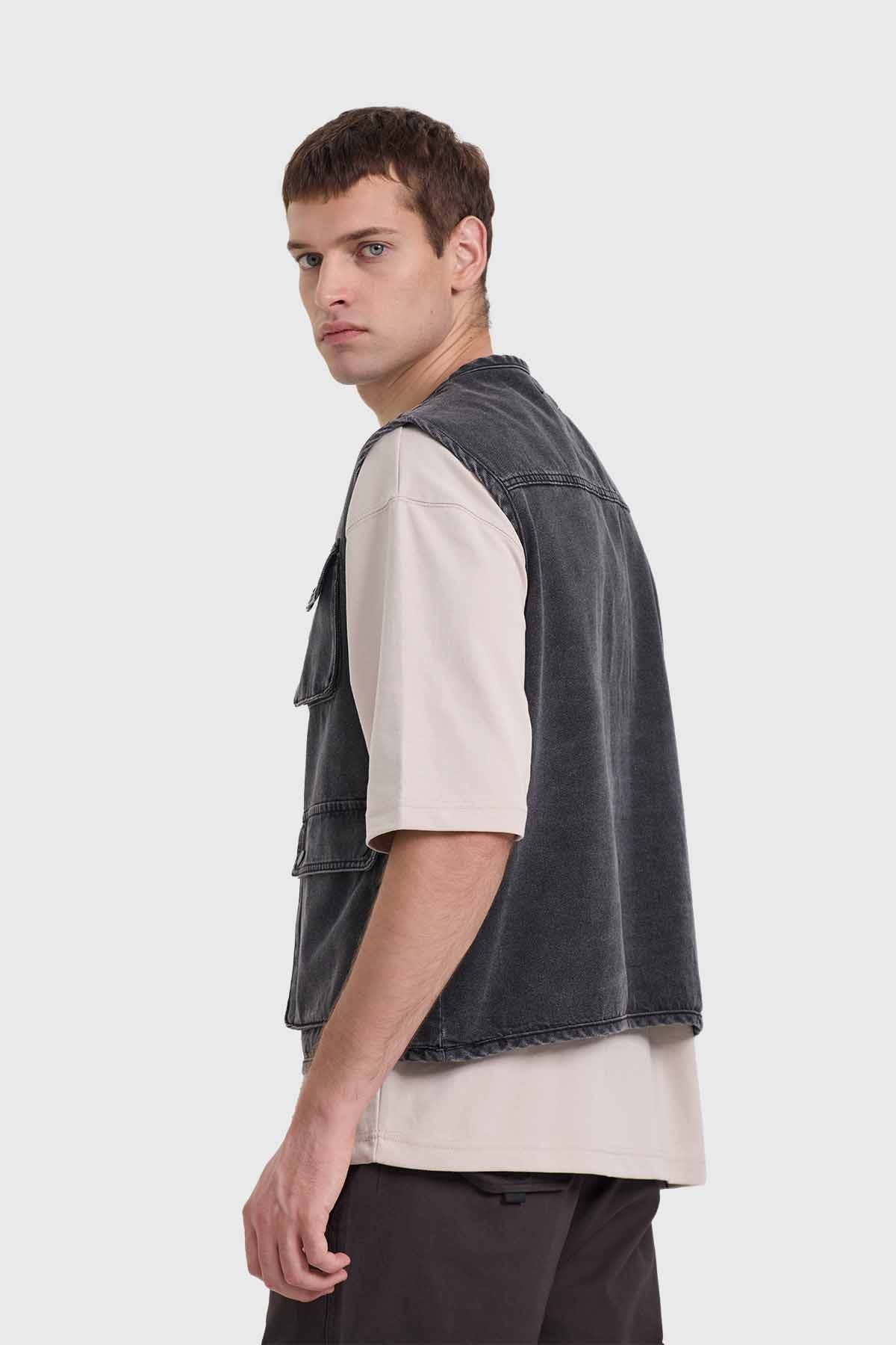Chaqueta Hombre Cargo Gris