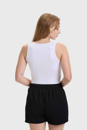 Polera Mujer Asimétrica Nudo Blanco