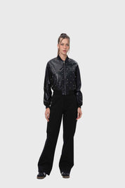 Chaqueta Mujer Bomber Negro
