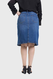 Falda Mujer Denim Azul