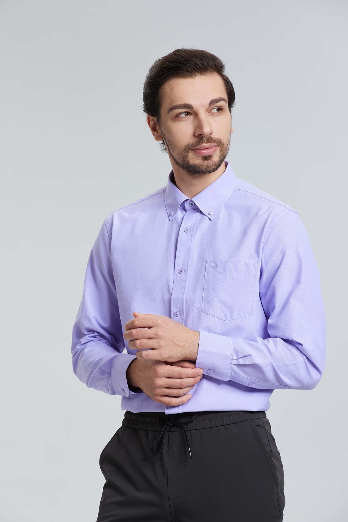 Camisa Oxford Lila