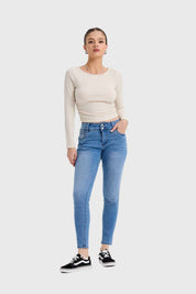 Jeans Mujer Skinny Kim Azul