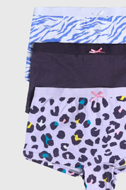 Calzón Niña Tripack Pantaleta Print Lila