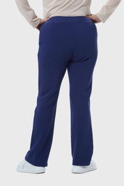 Pantalón Buzo Mujer Flare Clásico Azul