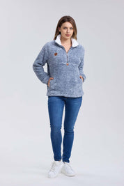 Polar Mujer Medio Celeste Melange