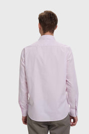 Camisa Hombre Cuello Italiano Lila
