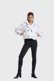 Chaqueta Mujer Polar Crudo