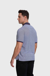 Polera Hombre Mini Print Azul