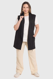SWEATER MUJER CINTURA CASUAL NEGRO