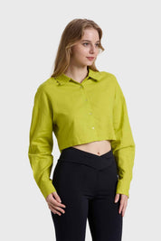 Blusa Mujer Cropped Verde
