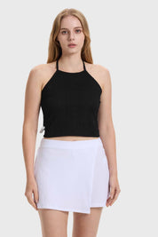 Polera Mujer Tiras Cuello Negro