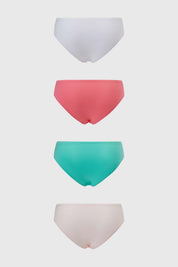 Calzón Mujer Bikini Detalle Costado Tripack Rosa
