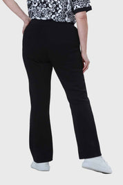 PANTALÓN BUZO MUJER CLÁSICO FLARE NEGRO
