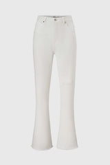 Jeans Con Cortes Niña Blanco