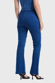 Jeans Mujer Flare Jeggins Azul