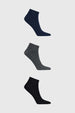 Calceta Deportiva Hombre Tripack Negro Iv