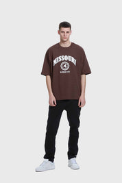 Polera Hombre Print Chocolate