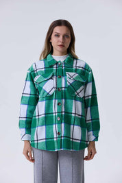 SOBRECAMISA MUJER LEÑADORA VERDE