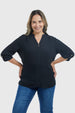 Blusa Mujer Estampado Negro