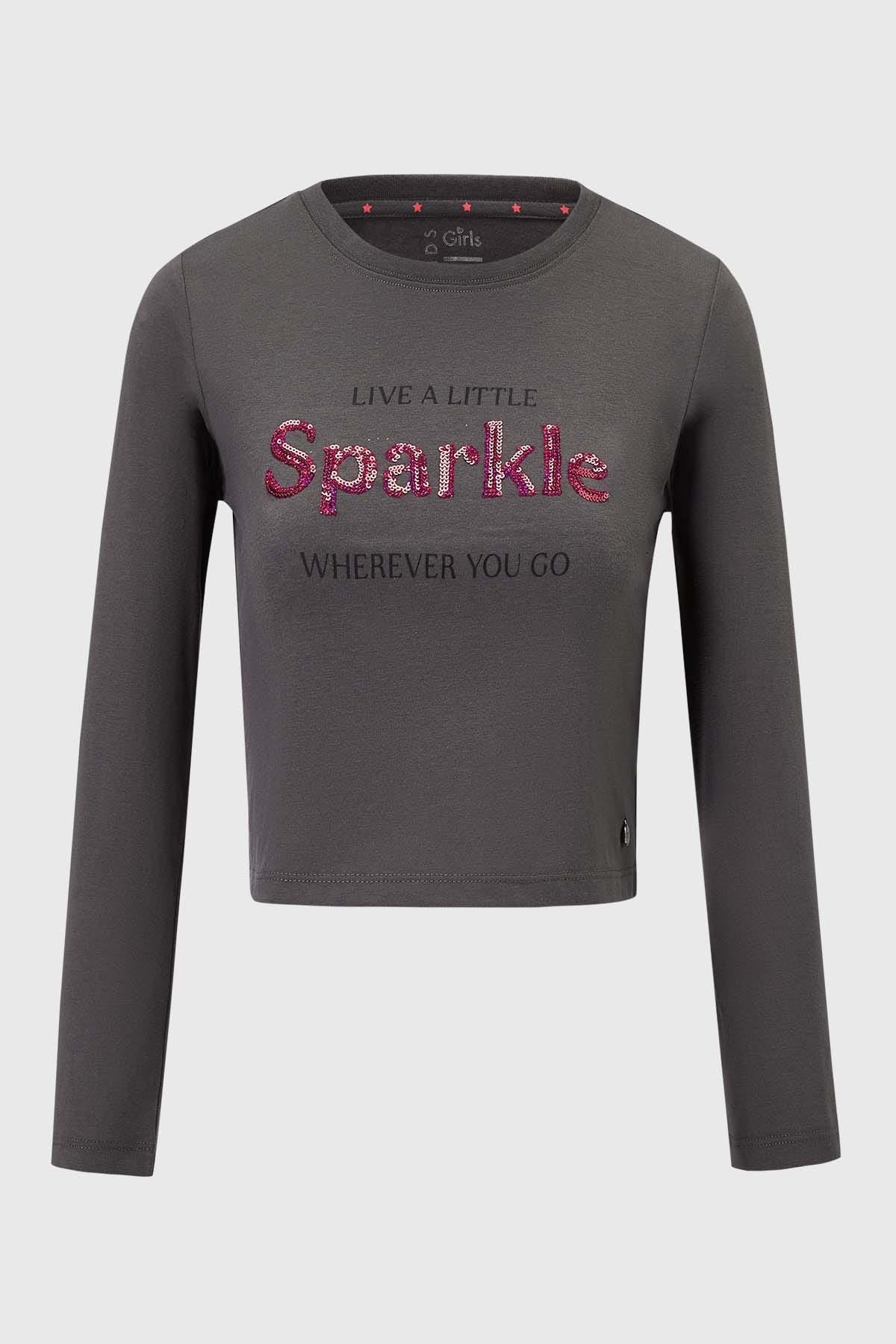 POLERA NIÑA LETRAS LENTEJUELAS MARENGO
