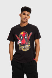 Polera Hombre Deadpool Negro