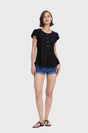 Polera Mujer Flare Negro