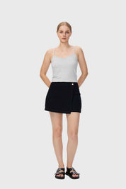 Polera Mujer Pabilo Crop Gris