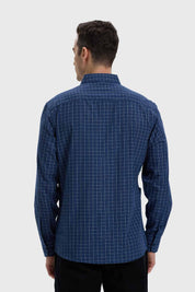 Camisa Hombre Fantasía Azul