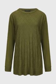 Sweater Mujer Cerrado Verde