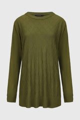 Sweater Mujer Cerrado Verde