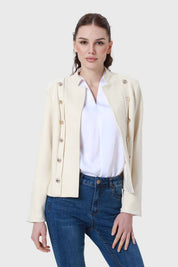 Chaqueta Mujer Gamuza Arena