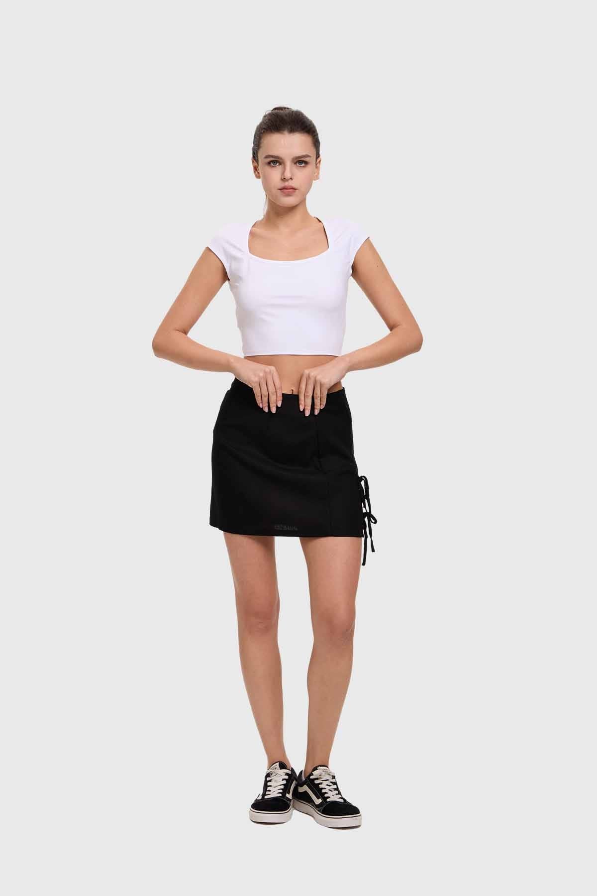 Falda Mujer Lazo Negro