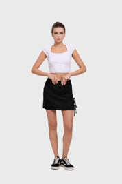 Falda Mujer Lazo Negro