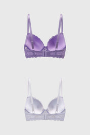 Sostén Mujer Bipack Algodón Lila