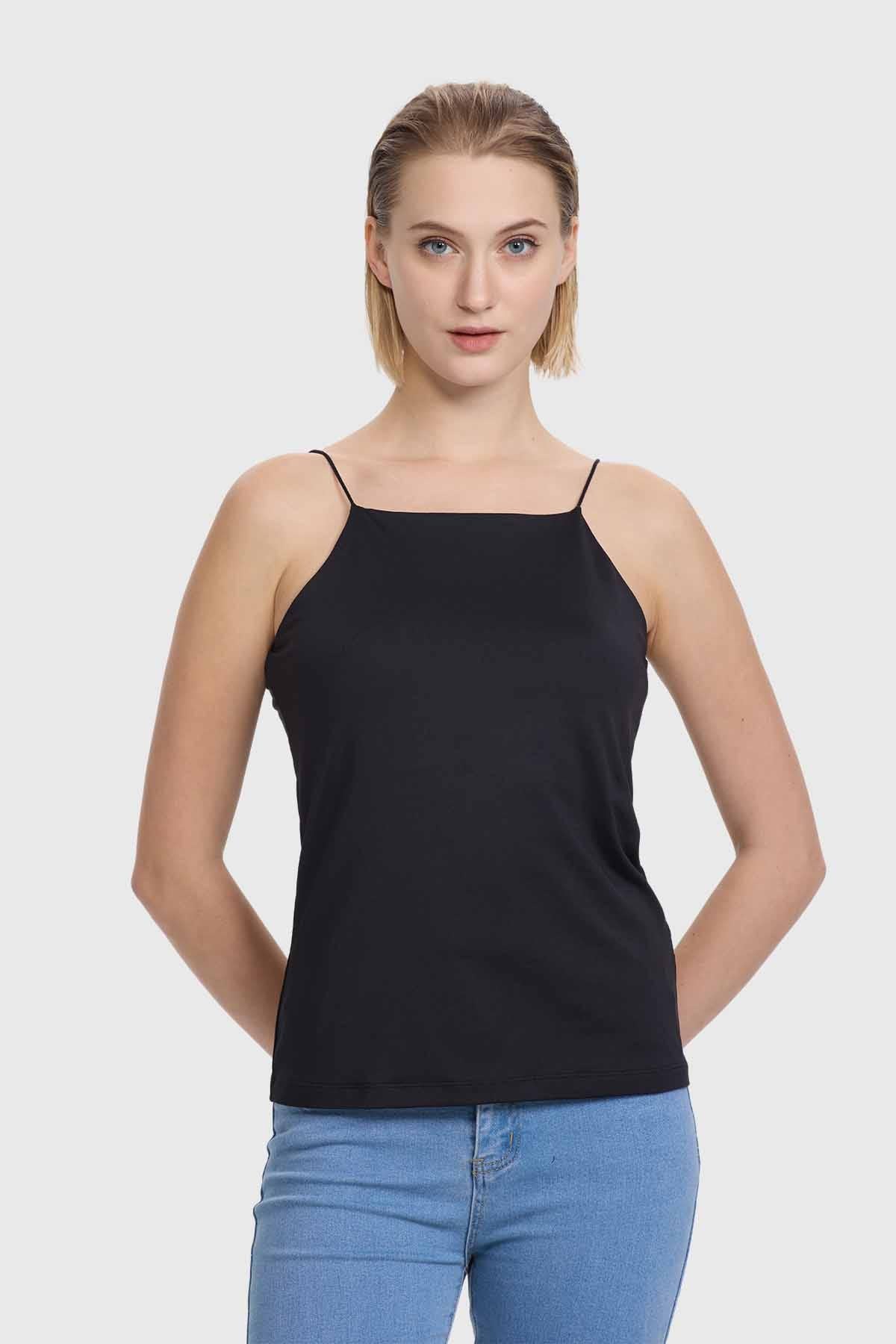 Polera Mujer Pabilo Delgado Negro