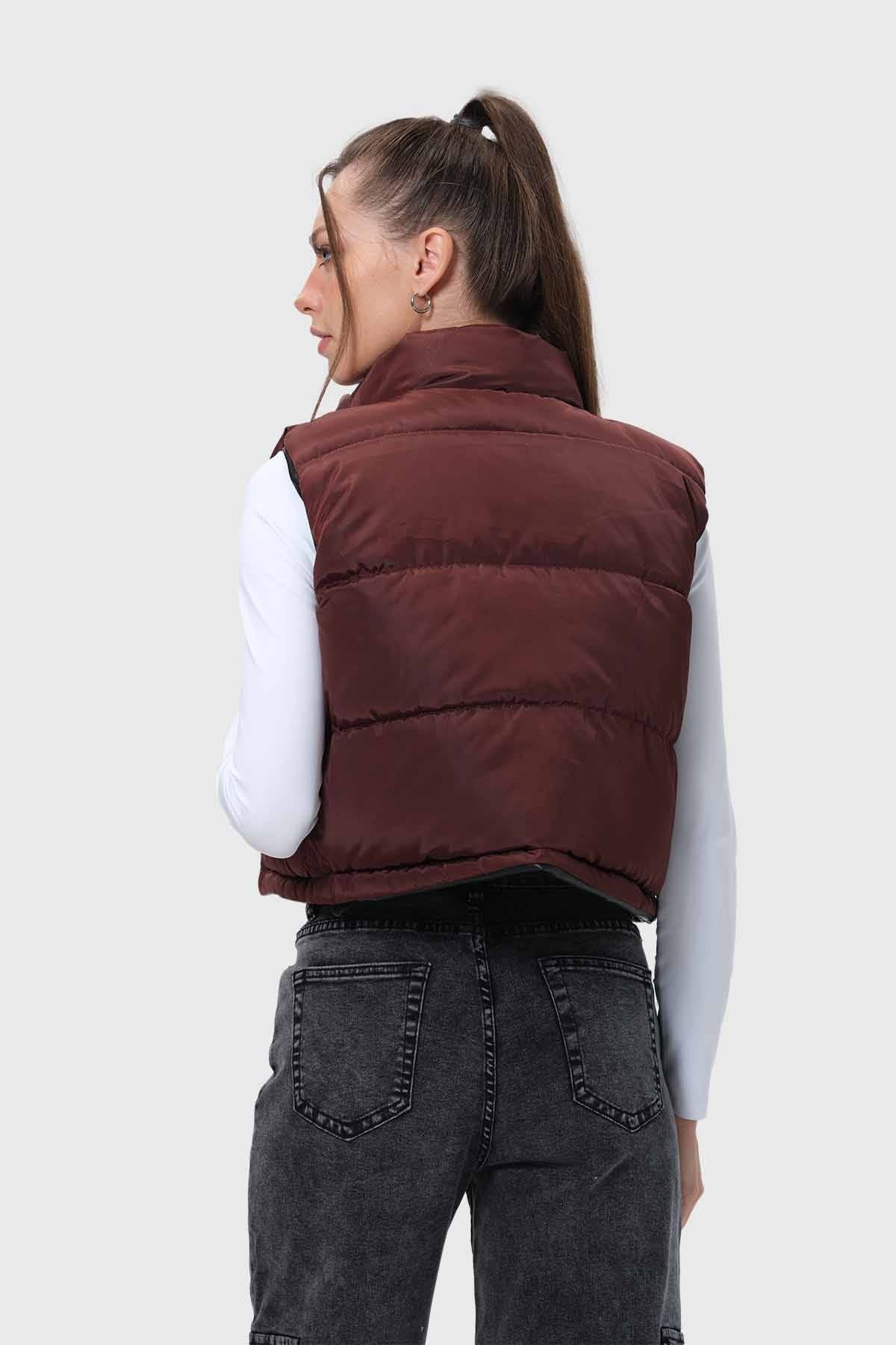 Parka Mujer Reversible Café