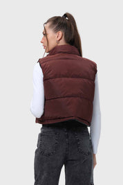 Parka Mujer Reversible Café