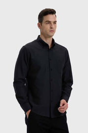 Camisa Hombre Oxford Negro