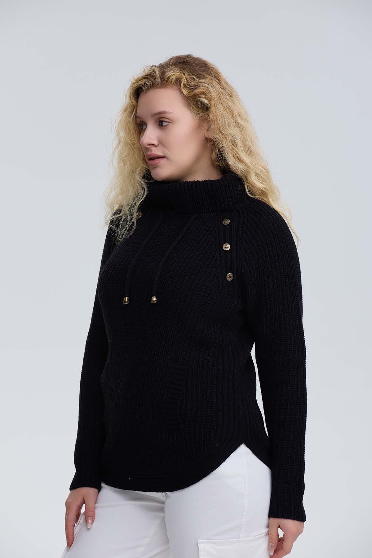 Sweater Mujer Tejido Negro