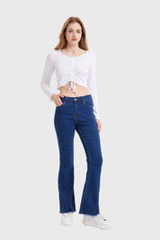 Jeans Mujer Flare Monse Azul