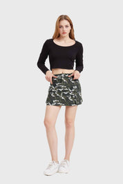 Falda Mujer Camo Verde
