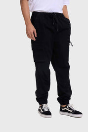 Pantalón Hombre Cargo Jogger Negro