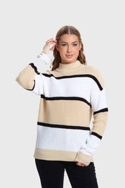 Sweater Mujer Bloques Beigev