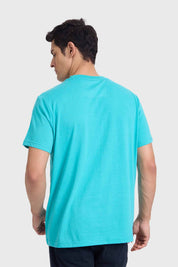 Polera Hombre Básica Con Bolsillo Verde