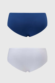 Calzón Mujer Bipack Pantaleta Algodón Azul