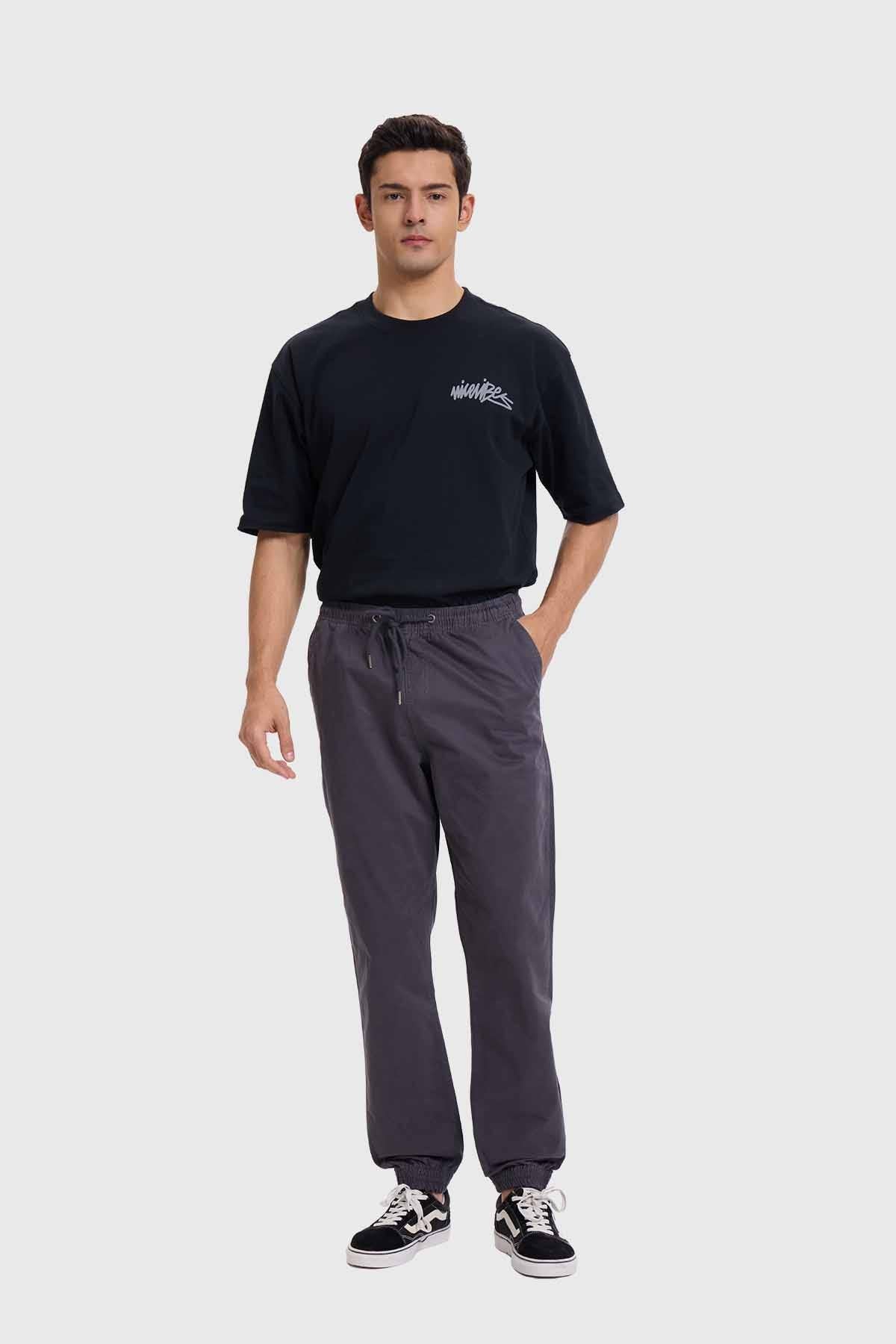 Pantalón Hombre Jogger Twill Marengo