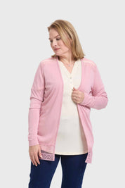 Polera Mujer Encaje Palo Rosa