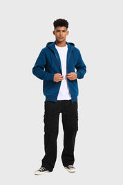 Polerón Hombre Básico Azul